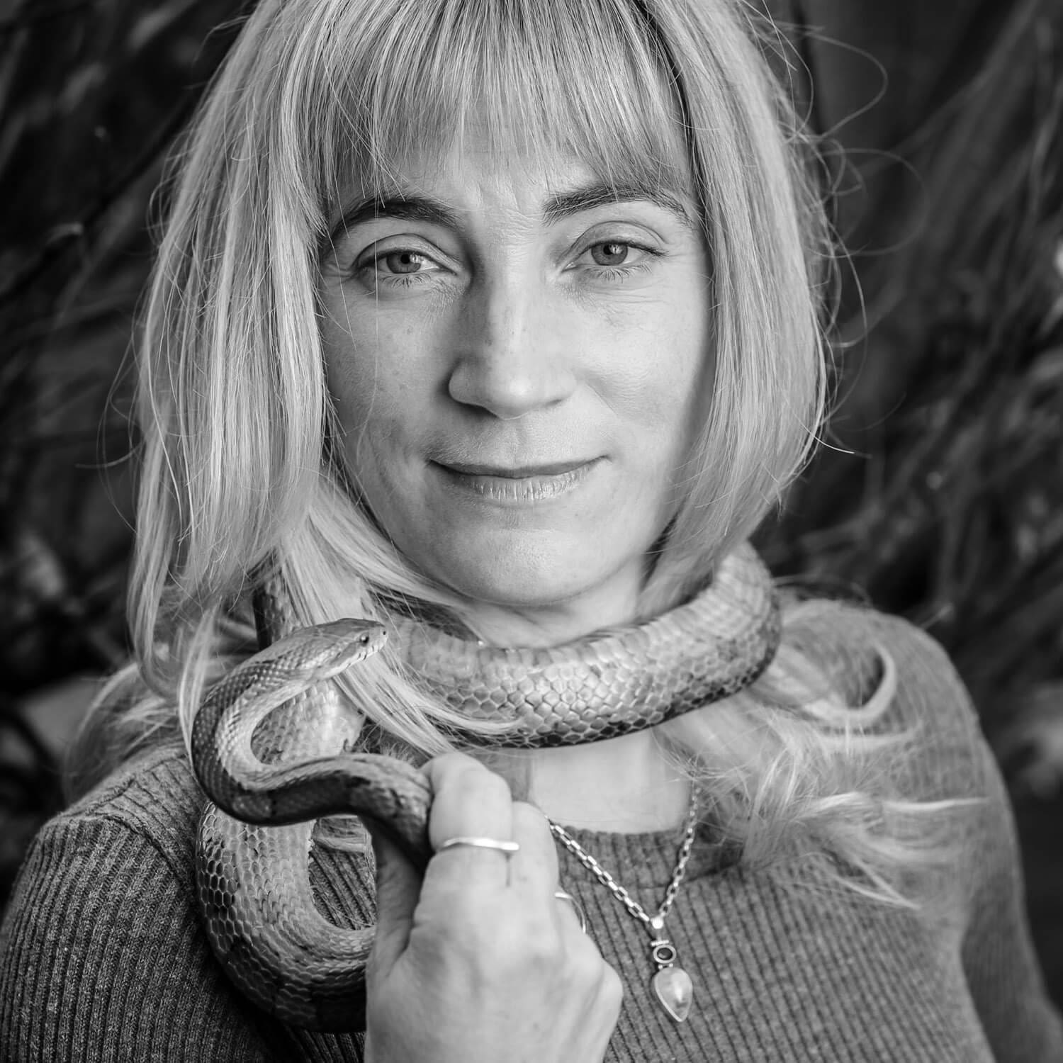 Pets and People Series: Helen and Snakey the Corn Snake