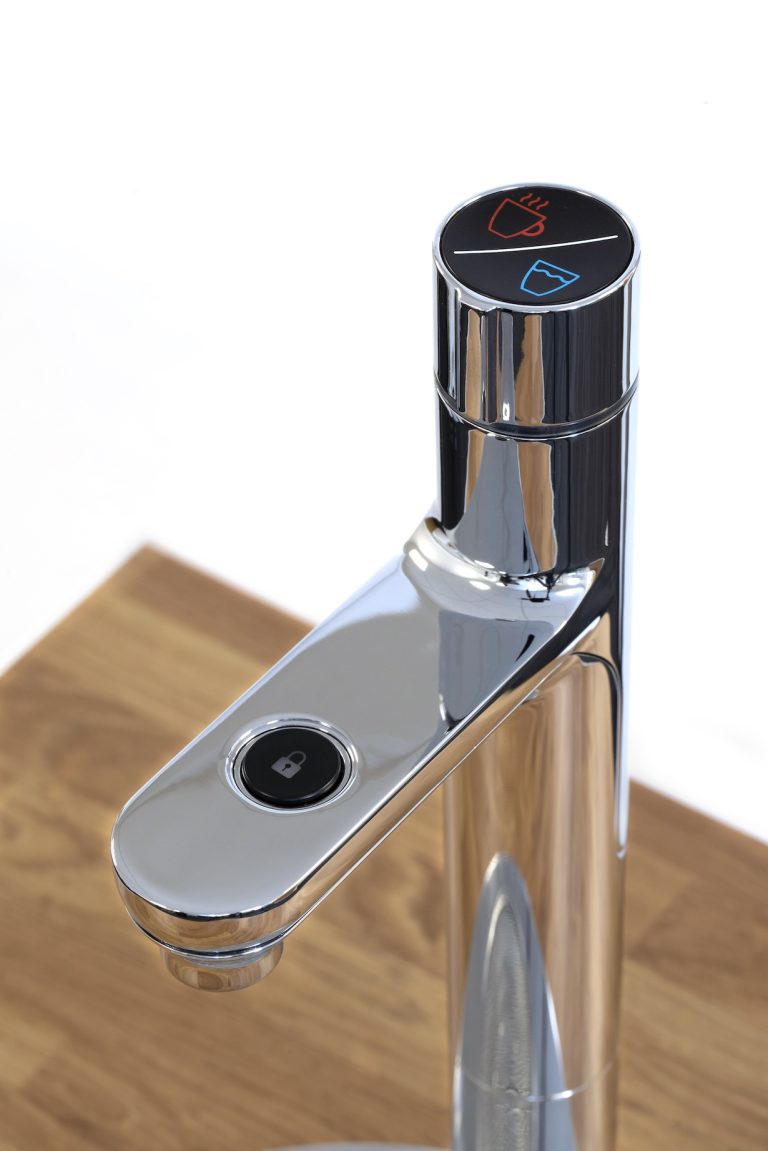 a clean product image of a tap for a brochure