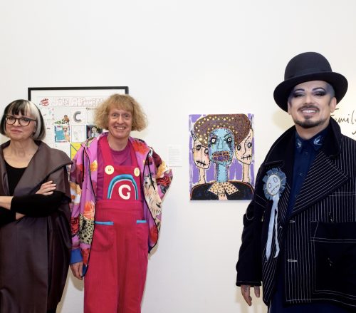 Boy George, Grayson and Philippa Perry at Bristol Museum