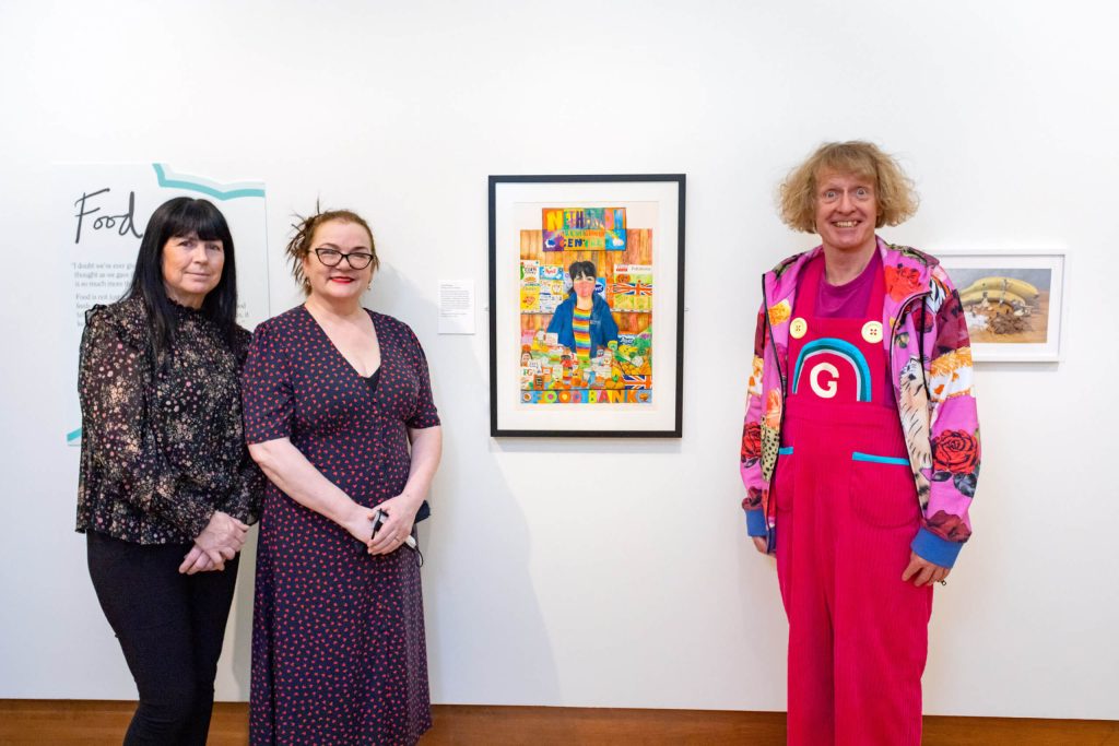Grayson and Philippa Perry with Lesley Woolvine and Debbie Porter